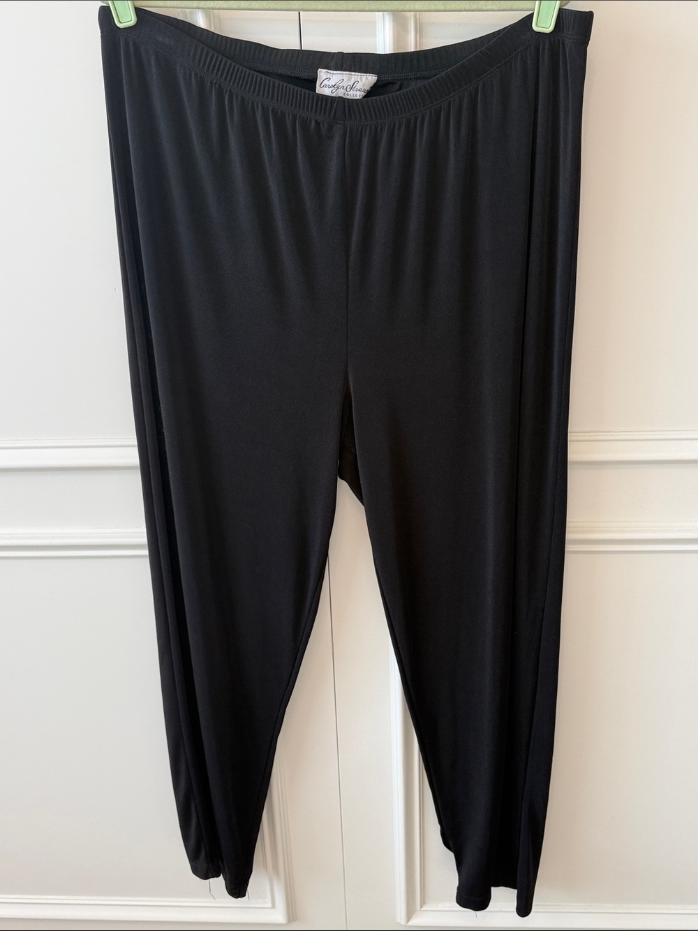 Carolyn Strauss Black Straight-Leg Pull-On Pants